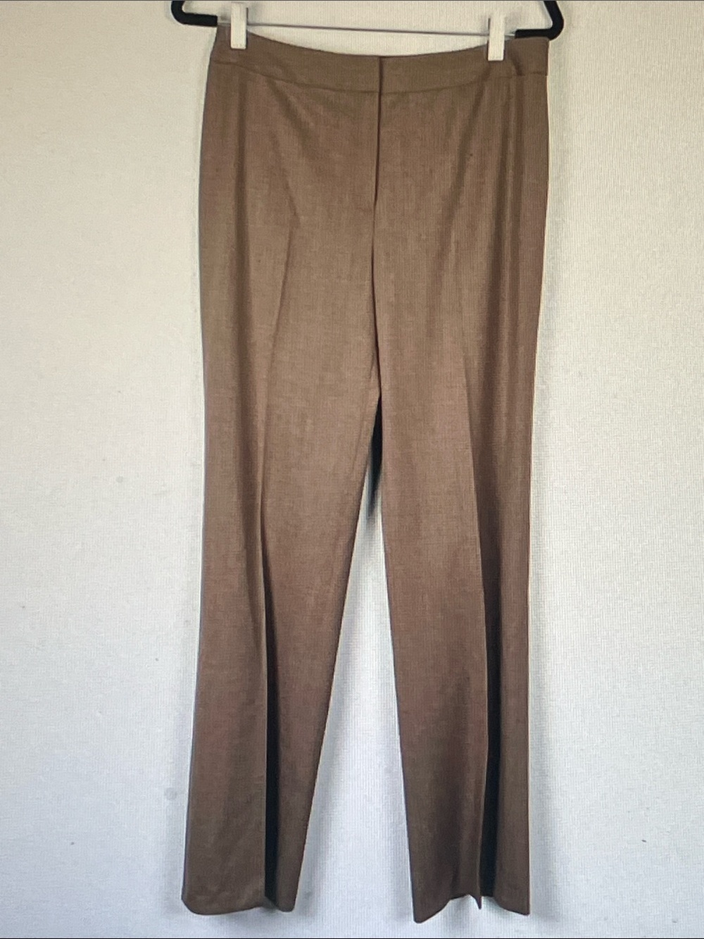 Lafayette 148 New York Brown Straight-Leg Dress Pants